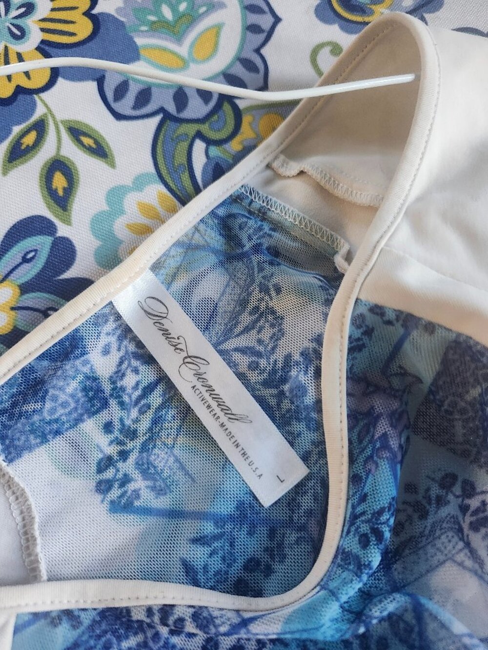 Blue White Sun Top